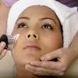 Woman having Microdermabrasion